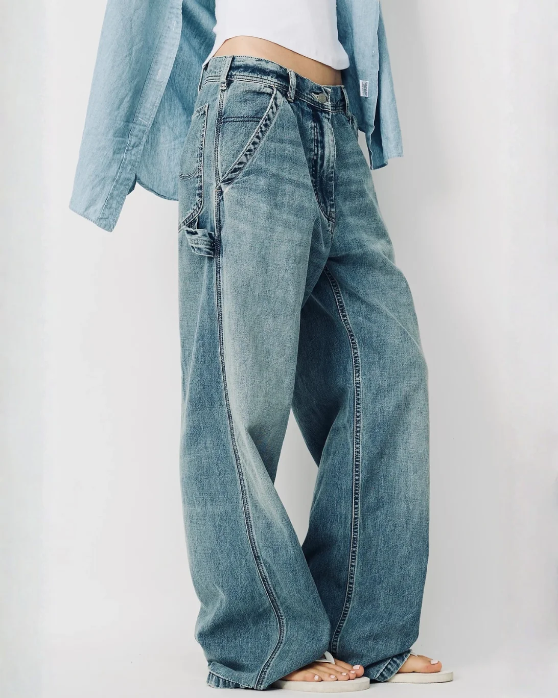 Teri Wide Leg Carpenter | Holton Indigo - Image 3