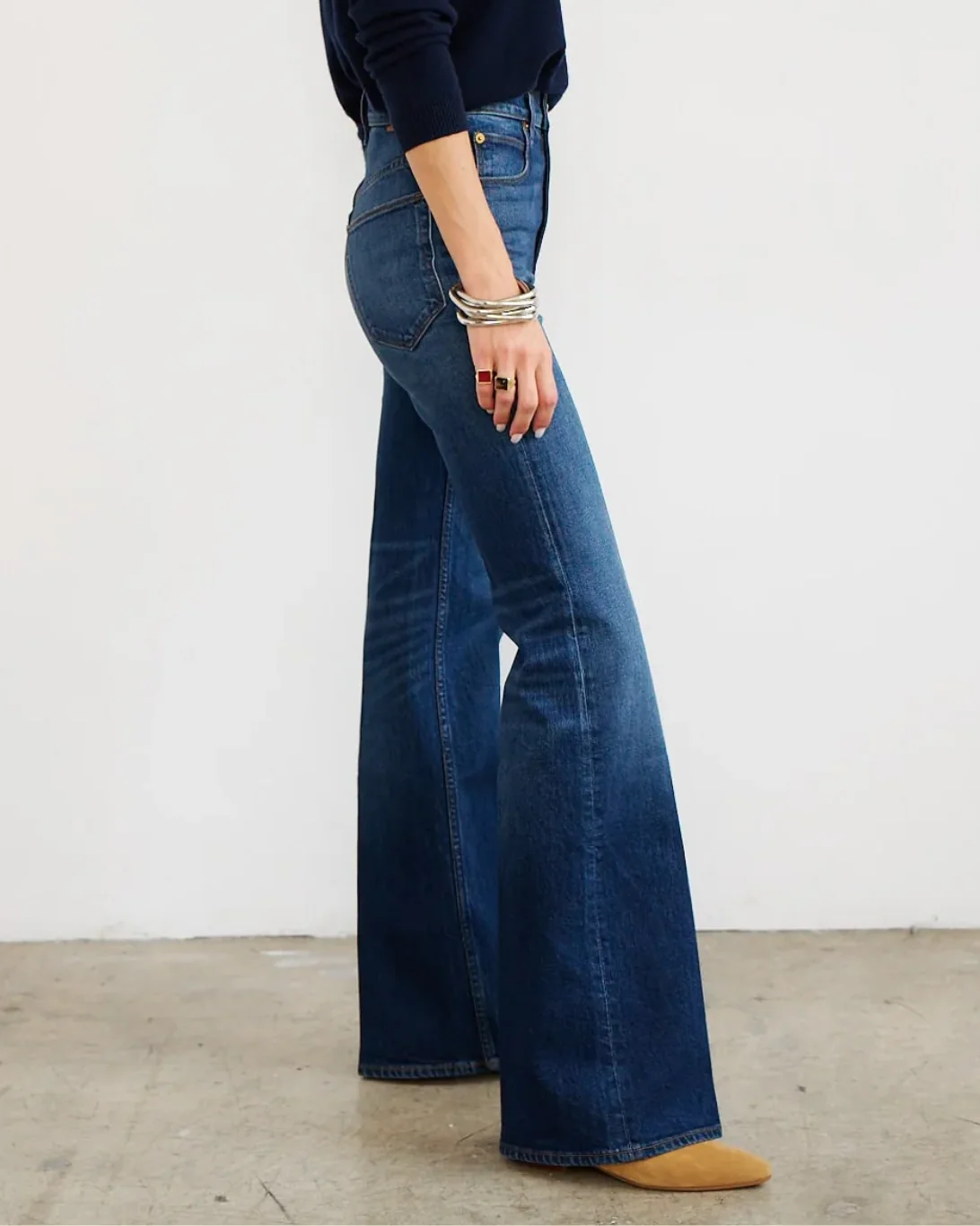 The Crease Jean | Distressed Dark - Image 3