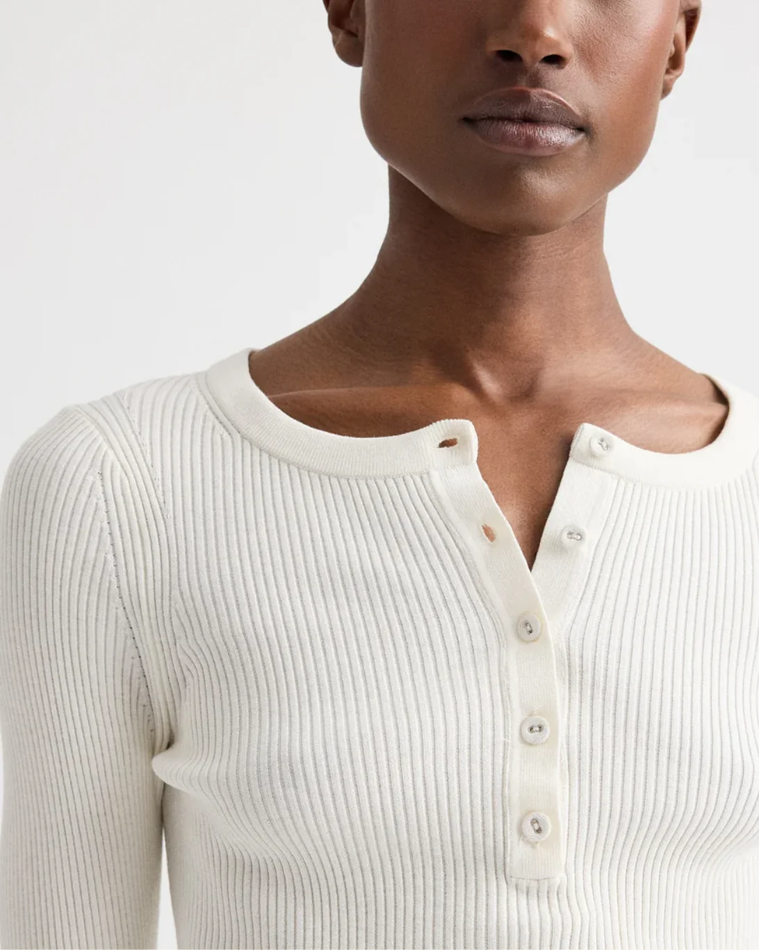 The Henley Top | Ivory - Image 3