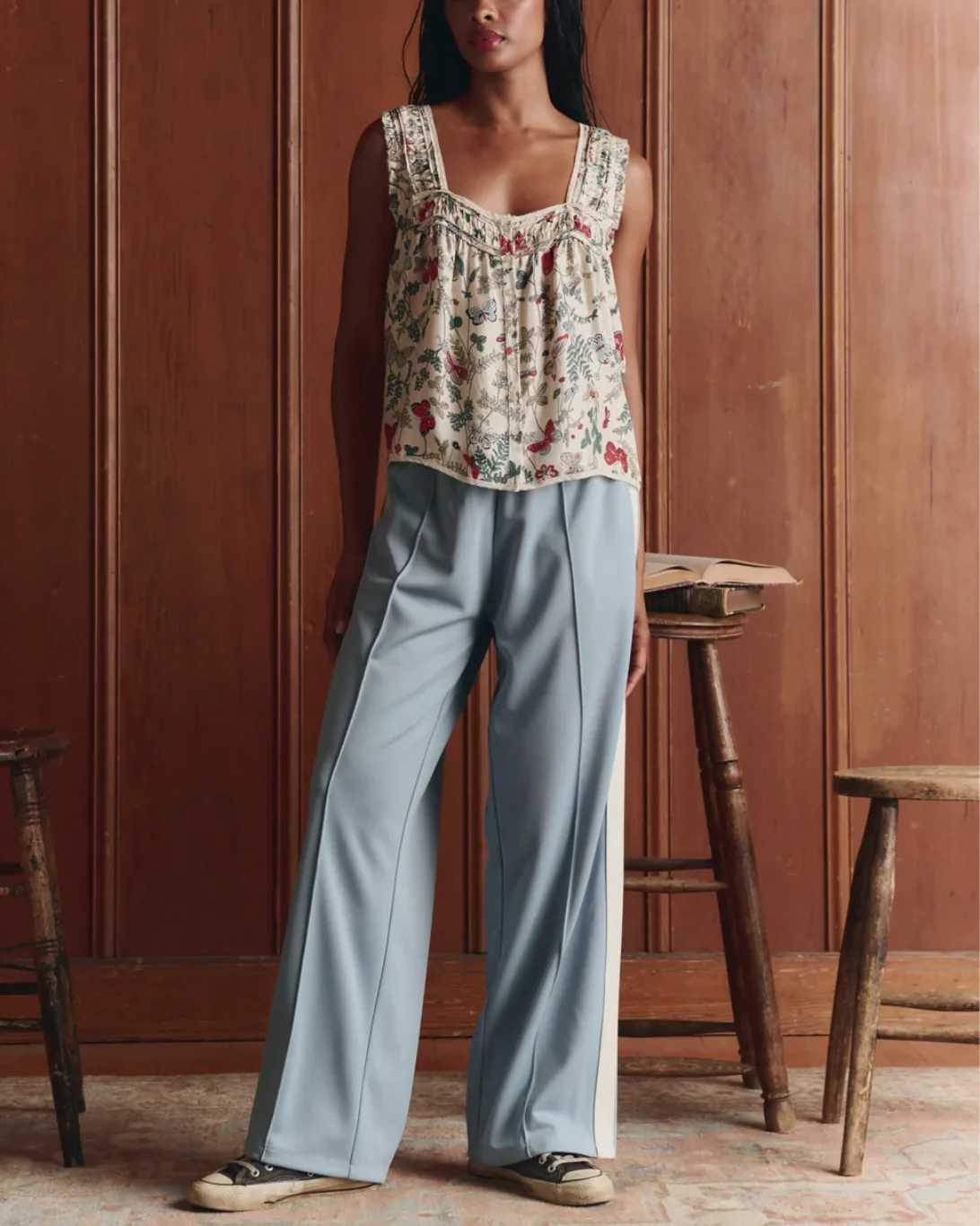 The Victorian Pleat Tank | Floating Butterfly - Image 3