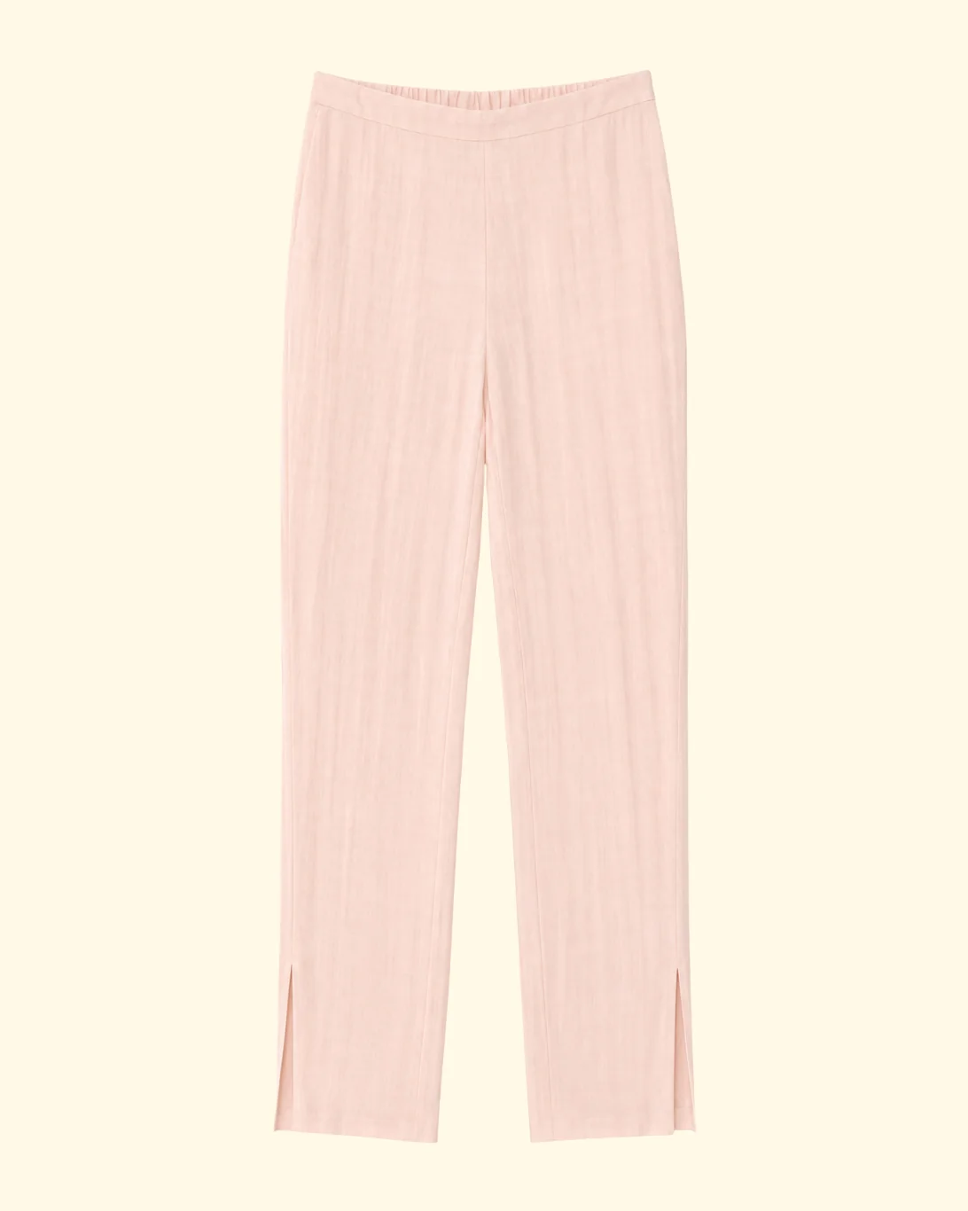 Viscose Hopsack Pants w/ Splits | Alba