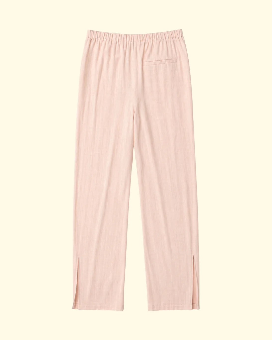 Viscose Hopsack Pants w/ Splits | Alba - Image 2