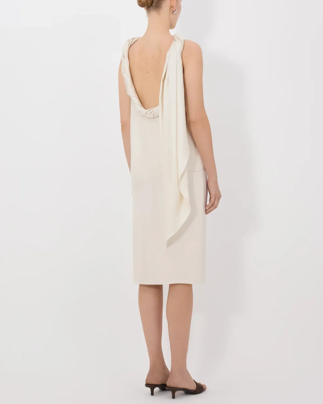 Wilma Twisted Collar Shirt | Ivory - Image 3