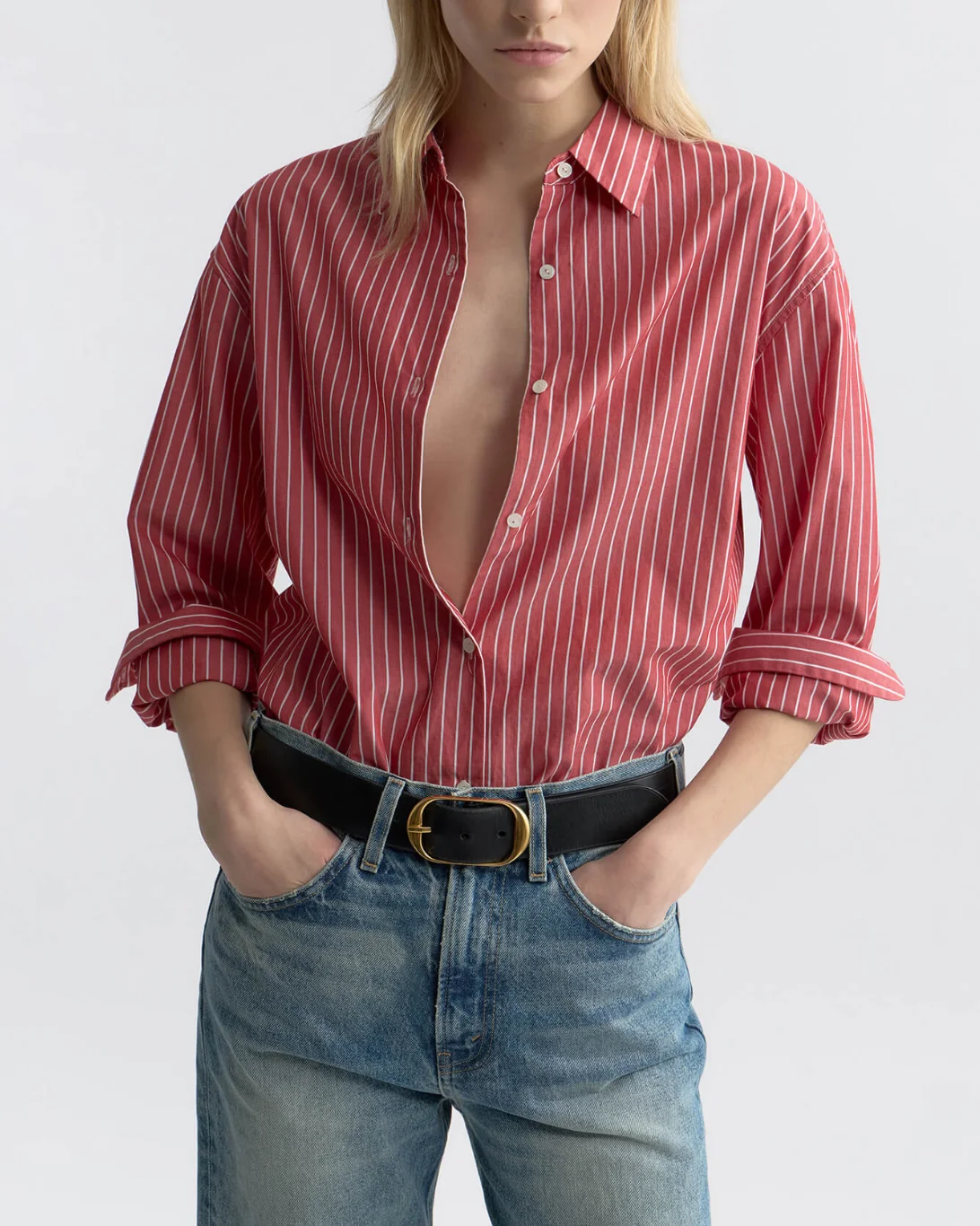 Yorke Shirt | Red & White - Image 2