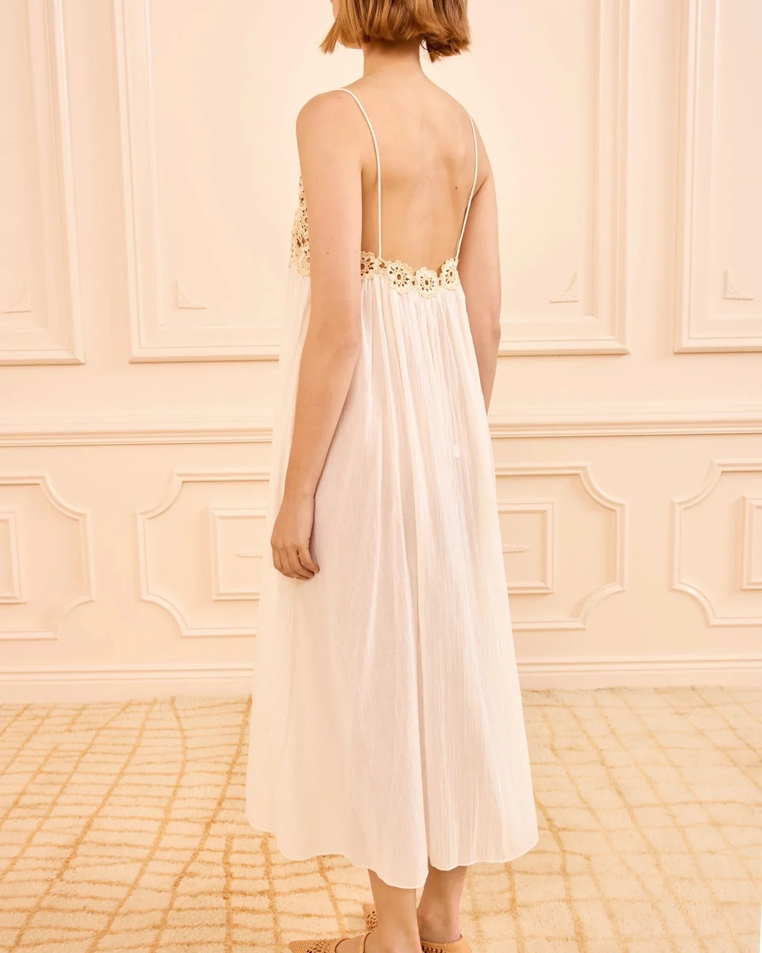 Zadie Coverup Dress | Creme - Image 3