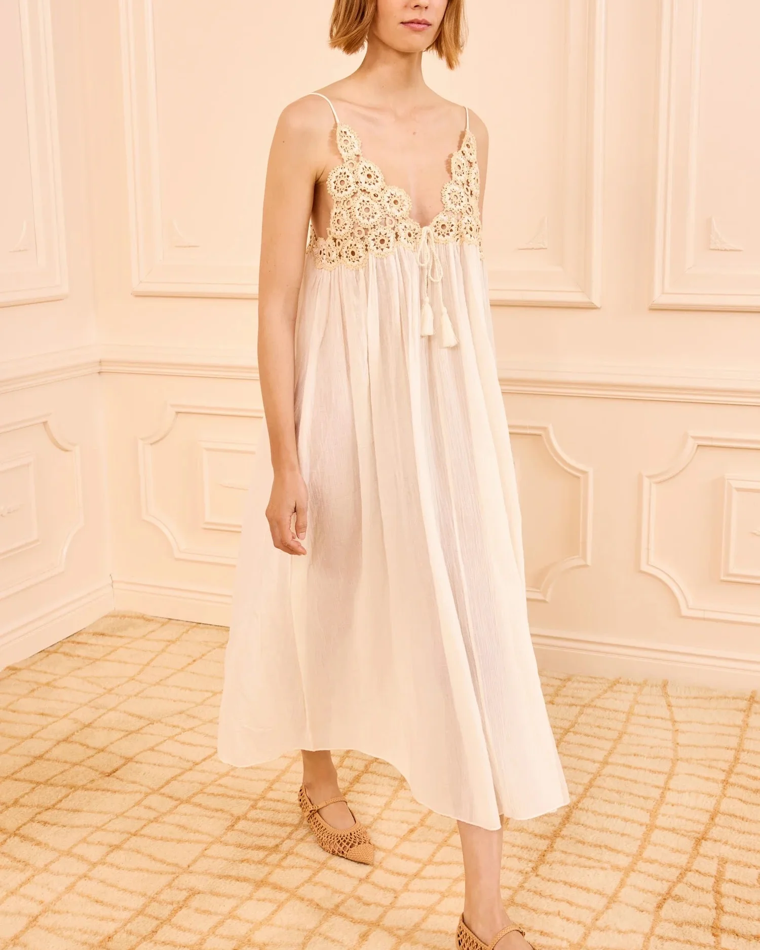 Zadie Coverup Dress | Creme - Image 4